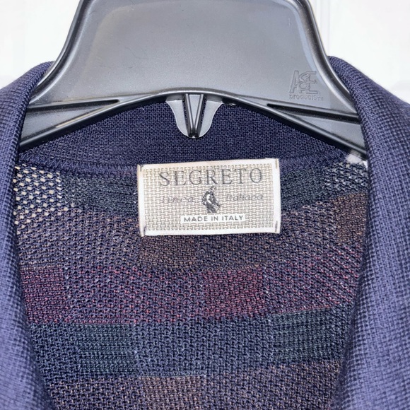 SEGRETO Men's Fine Virgin Wool Pullover Sweater SZ XL - Picture 3 of 9